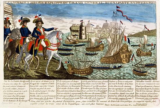 Journeys and Exploits of General Bonaparte (1769-1821) 1798 à École française
