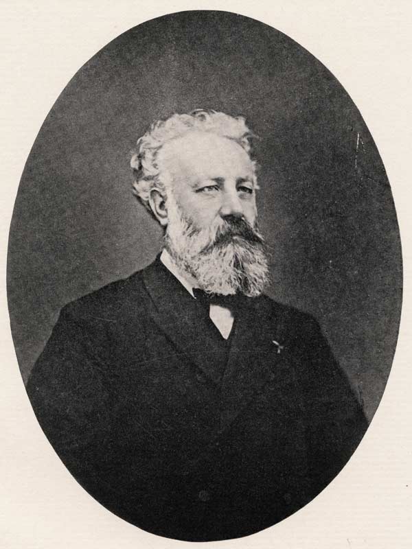 Jules Verne (1828-1905) (litho)  à École française