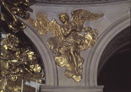 Louis XIV style angel, from the arch to the right of the High Altar in the Chapel à École française