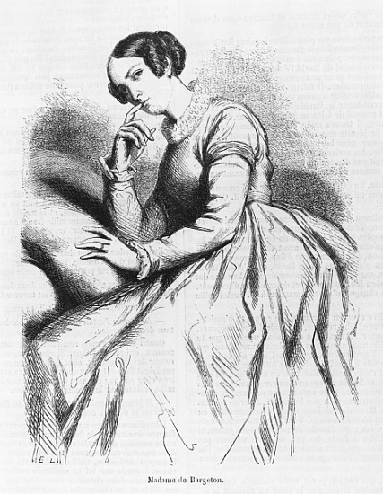 Madame de Bargeton, illustration from ''Les Illusions perdues'' Honore de Balzac à École française