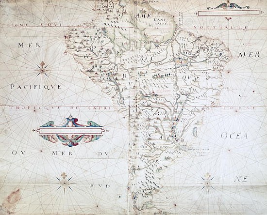 Map of South America à École française