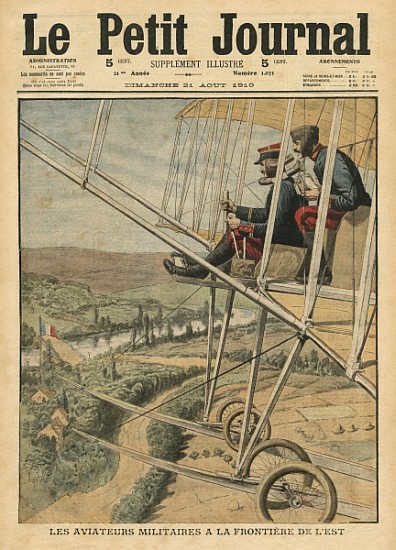 Military aviators on the Eastern front, illustration from ''Le Petit Journal'', supplement illustre, à École française