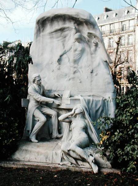 Monument to Frederic Chopin (1810-49) à École française