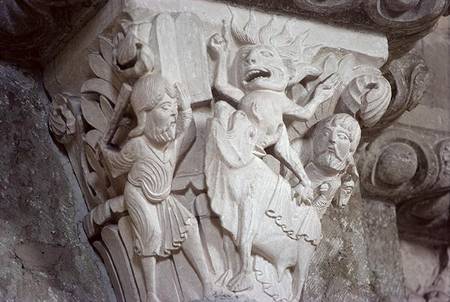 Moses and the Golden Calf, capital relief à École française