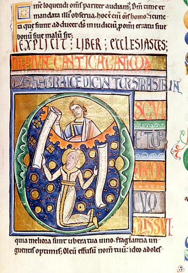 Ms 1 fol.235 The Book of Ecclesiastes, from the Souvigny Bible à École française