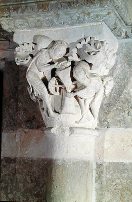 The Mystic Mill, capital from the nave of the basilica à École française