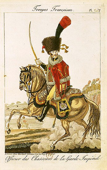 Officer of the Hussars of the Imperial Guard during the First Empire à École française