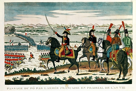 Passage to Po, before the Battle of Marengo, Prairial, Year VIII à École française
