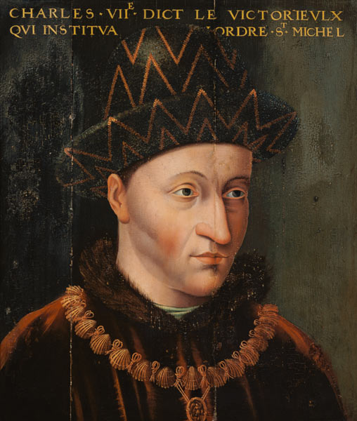 Portrait de Charles VII (1403-61) à École française