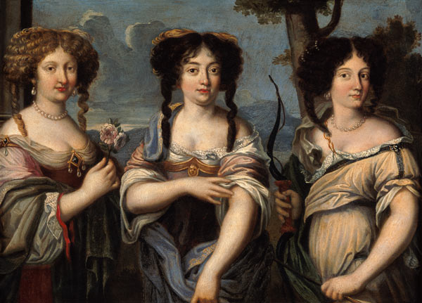 Portrait of the Three Nieces of Cardinal Mazarin à École française