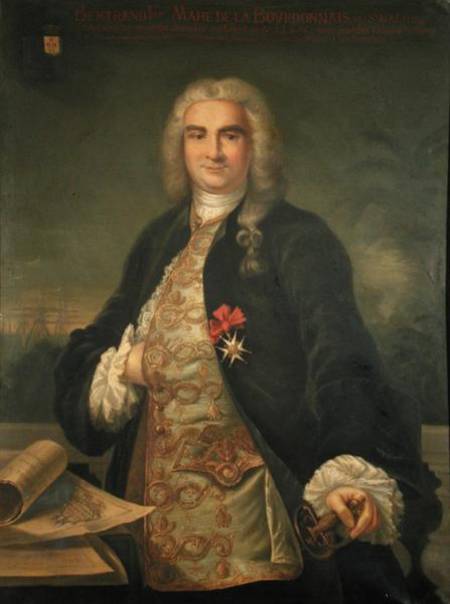 Portrait of Bertrand-Francois Mahe de la Bourdonnais (1699-1753) à École française