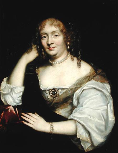 Portrait of Marie de Rabutin-Chantal (1626-97) Marquise de Sevigne à École française