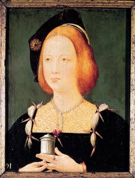 Portrait of Mary of England (1496-1533) wife of Louis XII (1494-1533) à École française