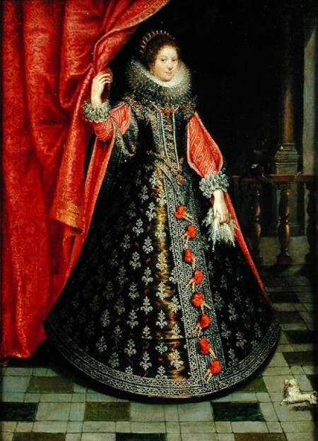Portrait presumed to be Henrietta Maria of France (1609-69) à École française