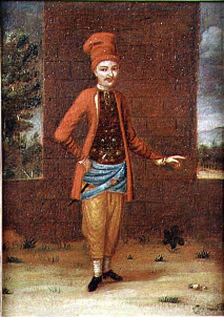 Portrait of a Turkish man (for pair see 72903) à École française