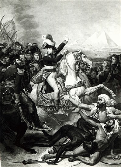 Portrayal of Napoleon as the Conquering Hero in Egypt à École française
