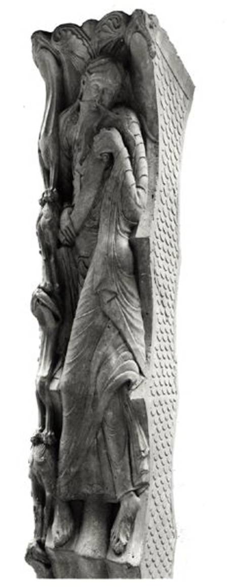 The prophet Jeremiah, detail from a tympanum à École française