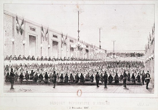 Reformist Banquet at Amiens, 5th December 1847 à École française