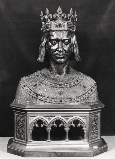 Reliquary bust of St. Louis (1214-70) à École française