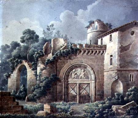 A Ruined Castle à École française