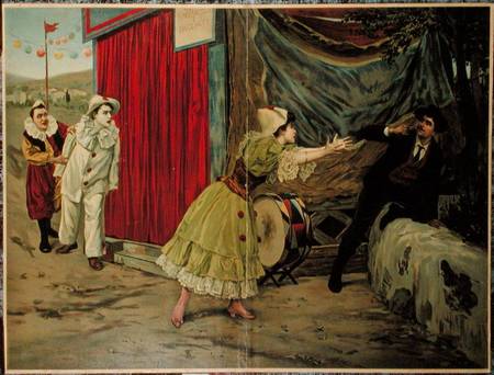 Scene from the opera 'Pagliacci' by Ruggiero Leoncavallo (1857-1919) à École française