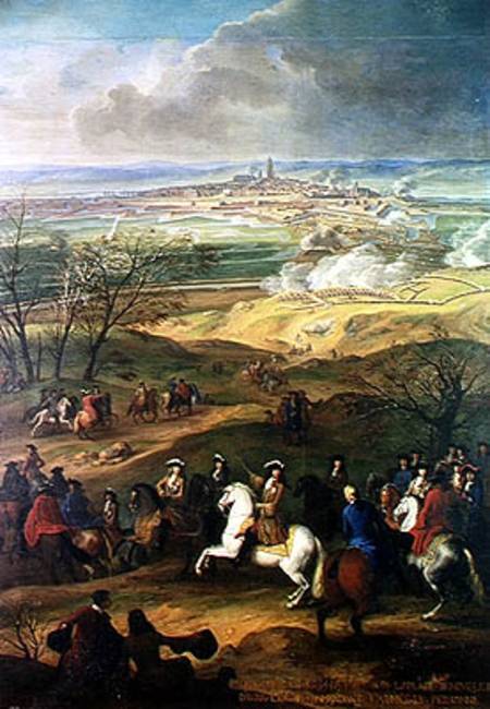 The Siege of Mons by Louis XIV (1638-1715) à École française