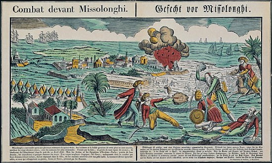 Siege of Missolonghi, 22nd April 1826 à École française