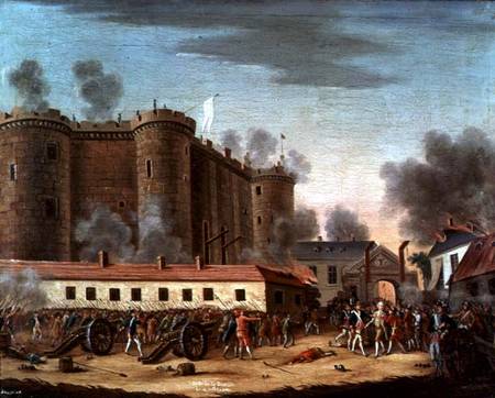 Storming of the Bastille on 14th July 1789 à École française