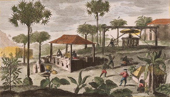 Sugar Refinery, illustration from ''Histoire des Antilles'' Jean Baptiste Labat (1663-1738) (see als à École française