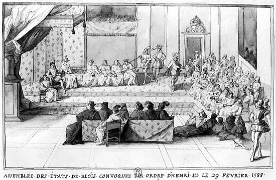 The Assembly of the Blois Estates convened on the 29th February 1588 Henri III (1551-89), King of Fr à École française