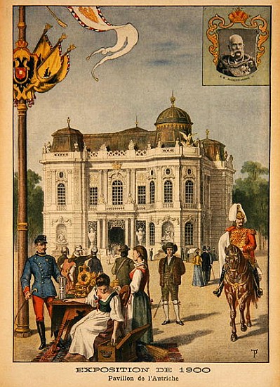The Austrian Pavilion at the Universal Exhibition of 1900, Paris, illustration from ''Le Petit Journ à École française