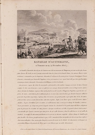 The Battle of Austerlitz, 2nd December 1805 à École française
