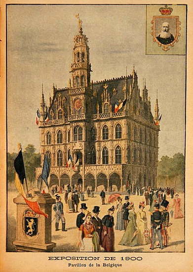 The Belgian Pavilion at the Universal Exhibition of 1900, Paris, illustration from ''Le Petit Journa à École française