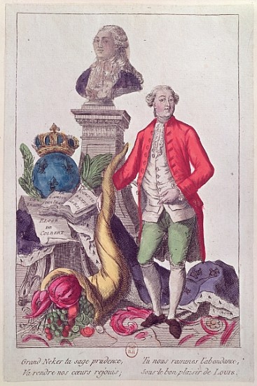 The Call of Jacques Necker (1732-1804) 16th July 1789 à École française