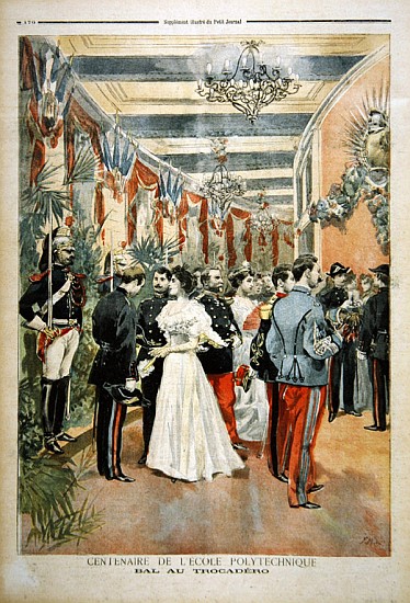 The Centenary of the Ecole Polytechnique: A ball at the Trocadero, from the illustrated supplement o à École française