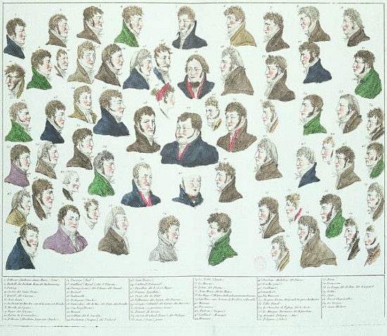 The Conspirators of the Plot to Kidnap and Murder Napoleon Bonaparte (1769-1821) 1804 à École française