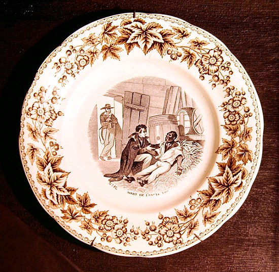 The Death of Uncle Tom, from ''Uncle Tom''s Cabin'' Harriet Beecher Stowe (ceramic) à École française
