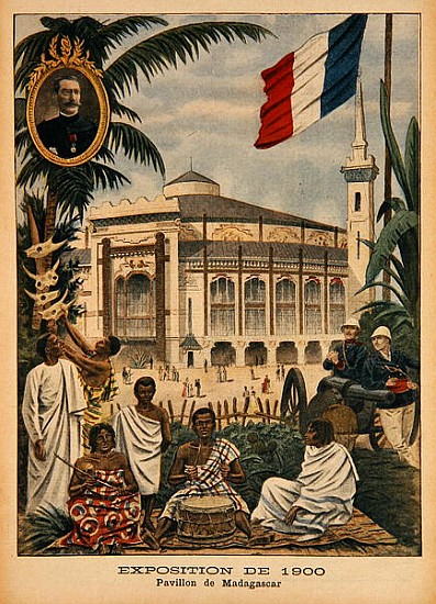 The Malagasy Pavilion at the Universal Exhibition of 1900, Paris, illustration from ''Le Petit Journ à École française