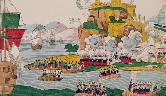The Taking of Algiers the French on the 4th July 1830 à École française