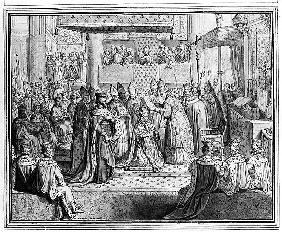 Consecration and Coronation of Henri IV (1553-1610) at the Chartres Cathedral on the 27th January 15