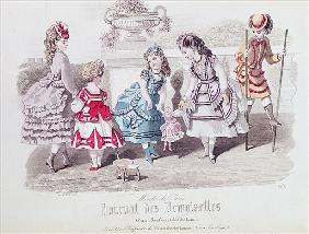 Fashions for Girls, from ''Journal des Demoiselles'', published Dupuy, Paris