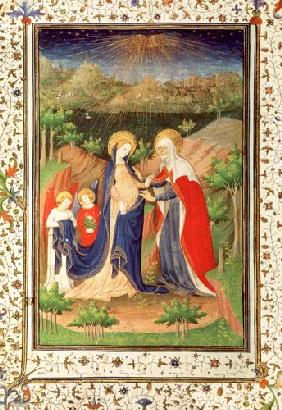 Ms 2 fol.65v The Visitation