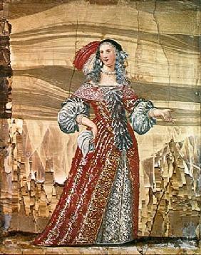 Portrait of Madeleine Bejart (1618-72) in the role of Madelon in 'Les Precieuses' by Moliere ((1622-