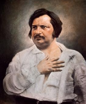 Portrait of Honore de Balzac (1799-1850) after a daguerreotype