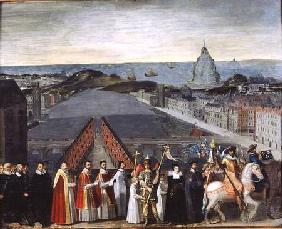 Procession of the Brotherhood of Saint-Michel in 1615