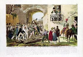 The Inhabitants Depositing the Gates of Grenoble at the Feet of the Emperor, 6th March 1815