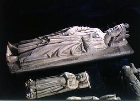 Tombs of Robert II (c.970-1031) 'the Pious' and Jean I (b & d 1316) the Posthumous