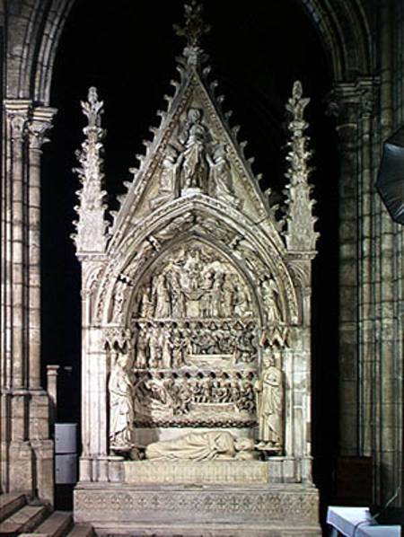 Tomb of Dagobert I (605-39) King of the Franks à École française