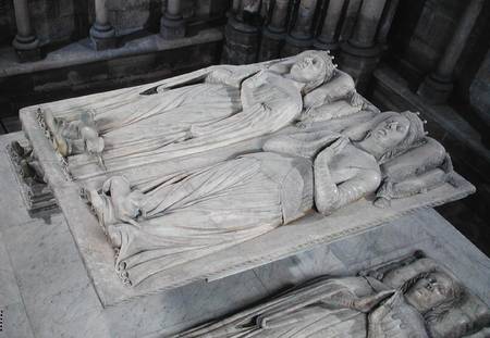 Tomb of Louis de France (d.1407) Duke of Orleans and his wife, Valentin Visconti (d.1408) Princess o à École française