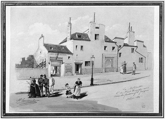 View of the Maternite Port-Royal, August 1886 (pen & ink and w/c on paper) à École française